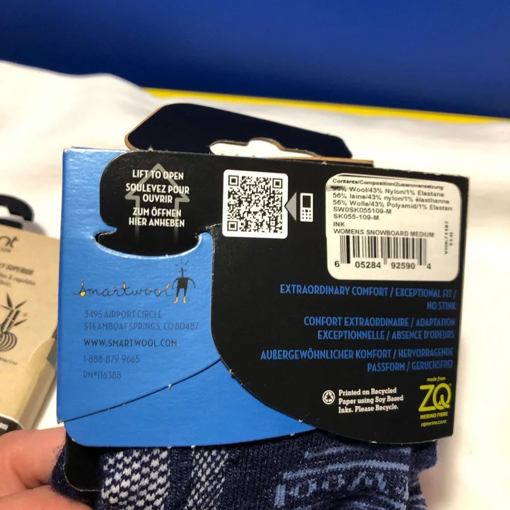 Smartwool & Le’ bent socks, size medium, NWT